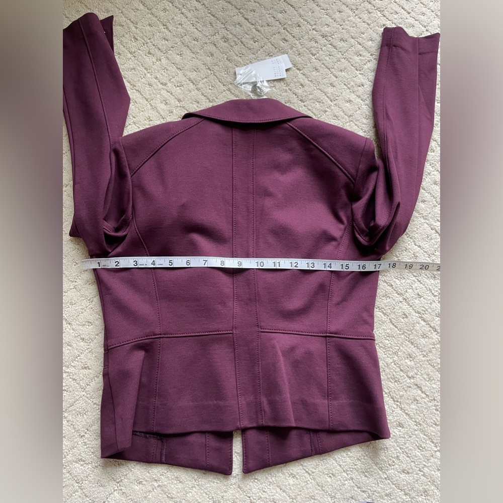 WHBM White House Black Market Cabernet Sid Military Style Ponte
Jacket - Picture 5 of 8